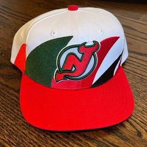 New Jersey Devils Mitchell & Ness Vintage Hockey Hat SnapBack